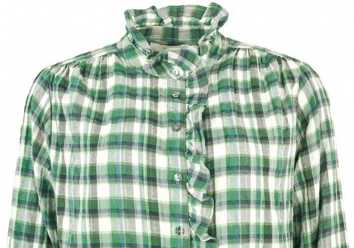 Xírena Nicholson Button Front Shirt in Green Book - Discounts on Xírena at UAL