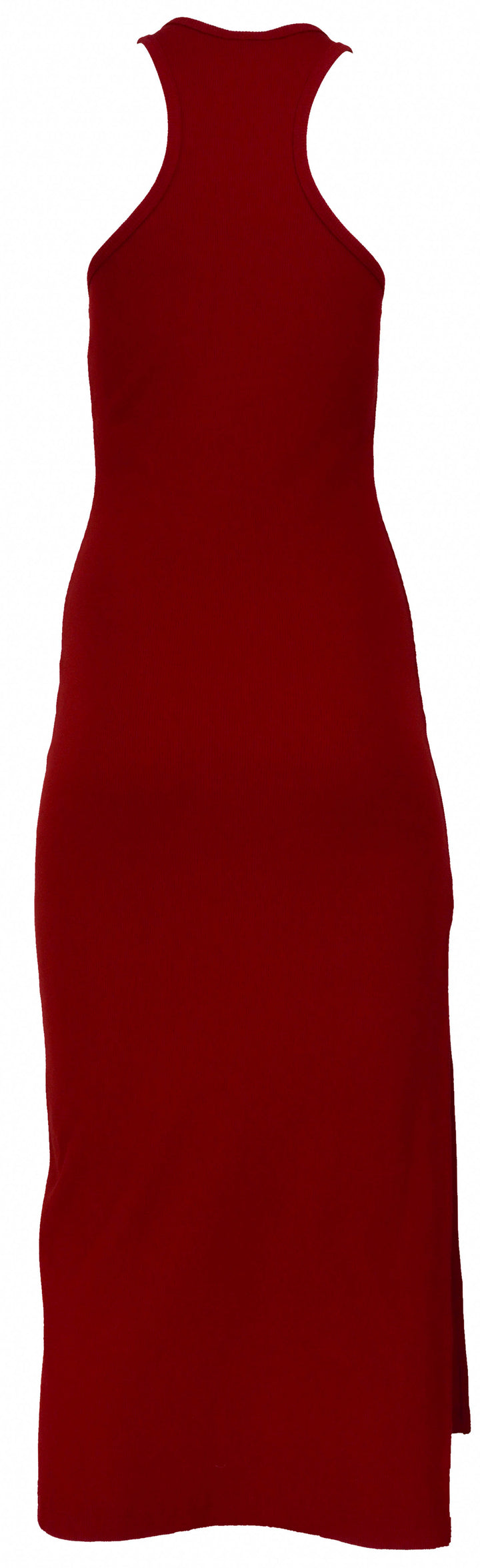 Courrèges Jersey Midi Dress in Deep Red - Discounts on Courrèges at UAL