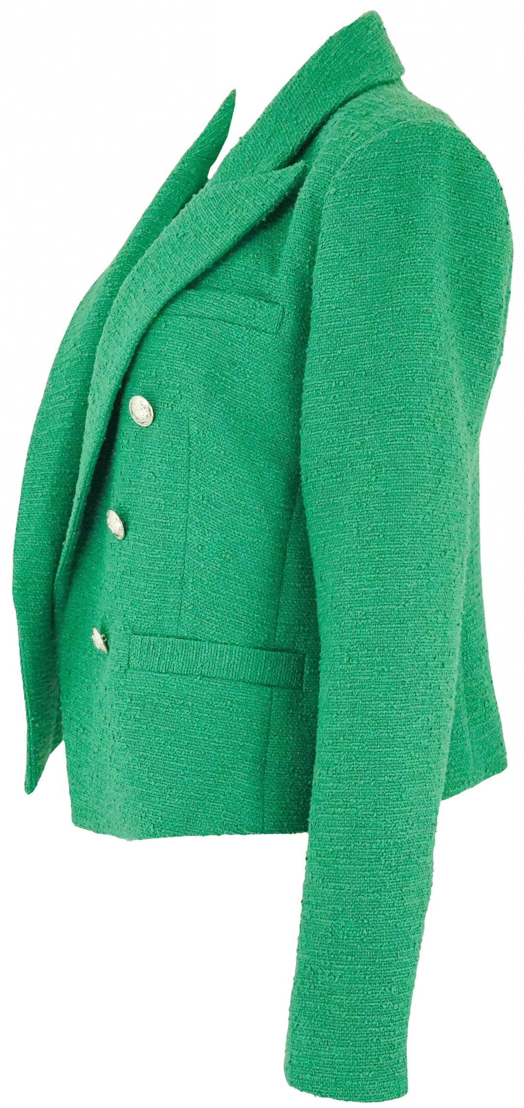 L'Agence Brooke Cropped Blazer in Eucalyptus Cloud - Discounts on L'Agence at UAL