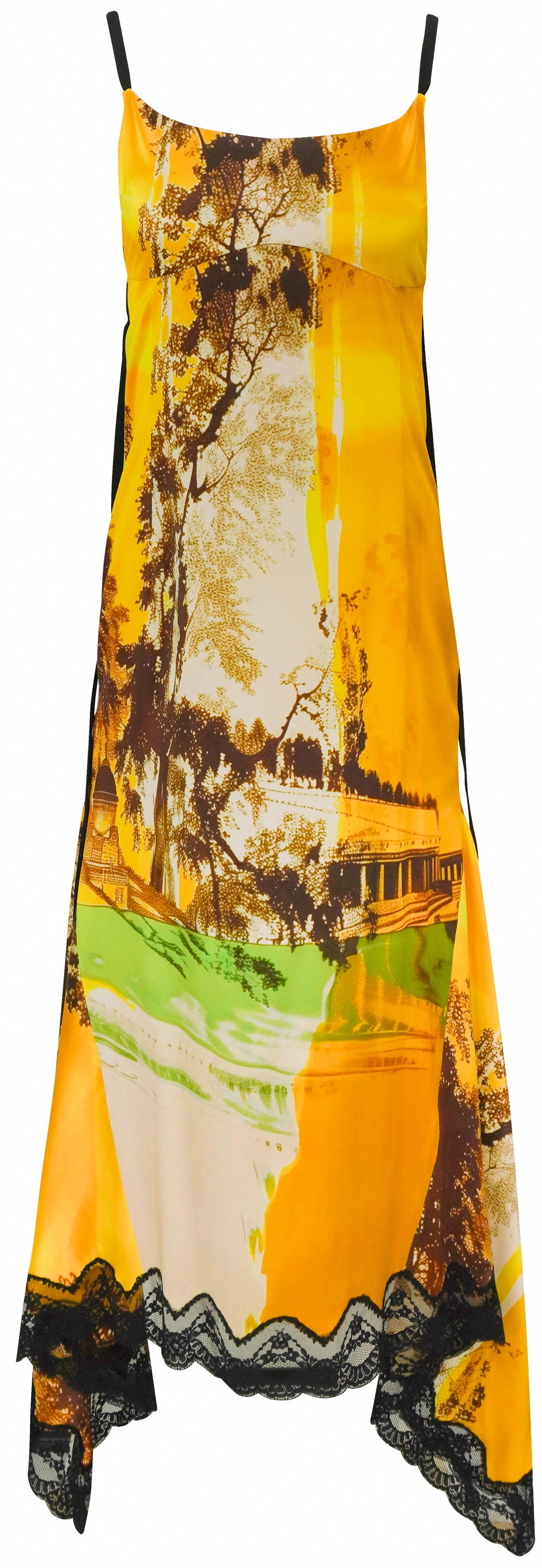 Monse Printed Slip Dress in Dijon - Discounts on Monse at UAL