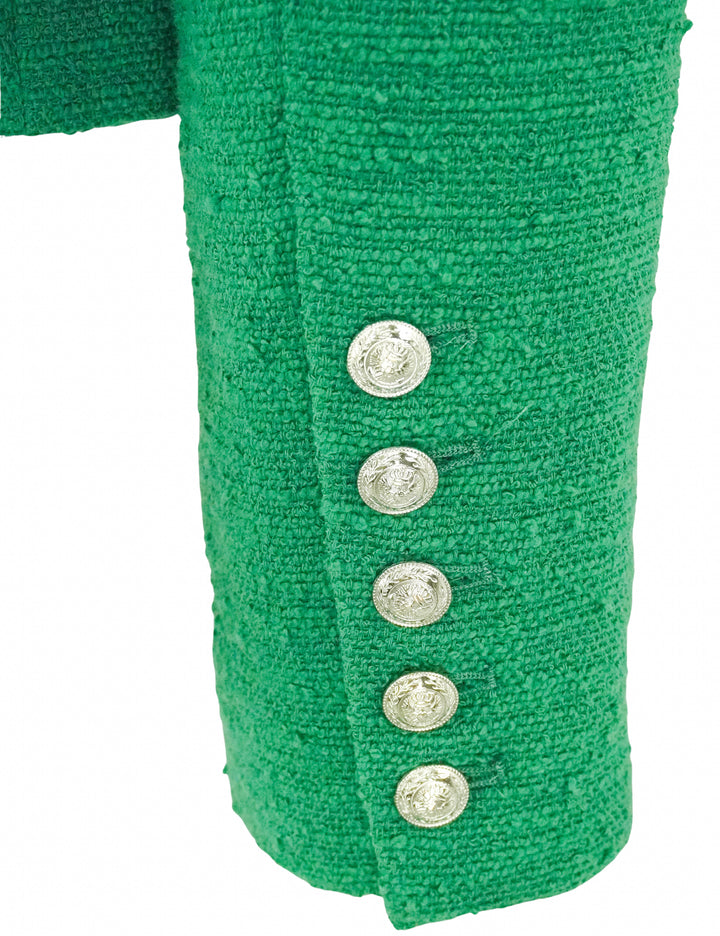 L'Agence Brooke Cropped Blazer in Eucalyptus Cloud - Discounts on L'Agence at UAL