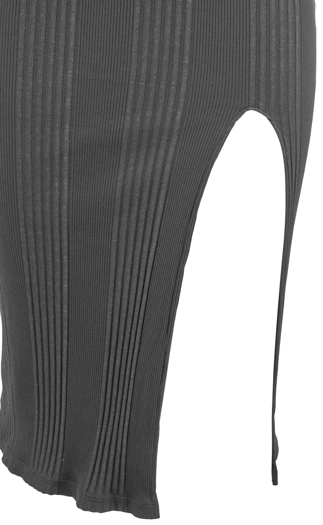 NSF Ribbed Knit Dress in Black - Discounts on NSF at UAL