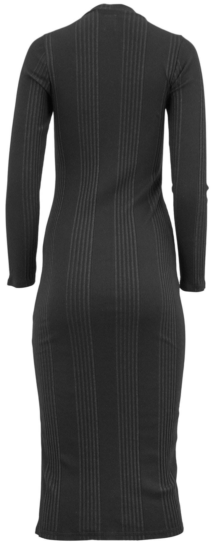 NSF Ribbed Knit Dress in Black - Discounts on NSF at UAL