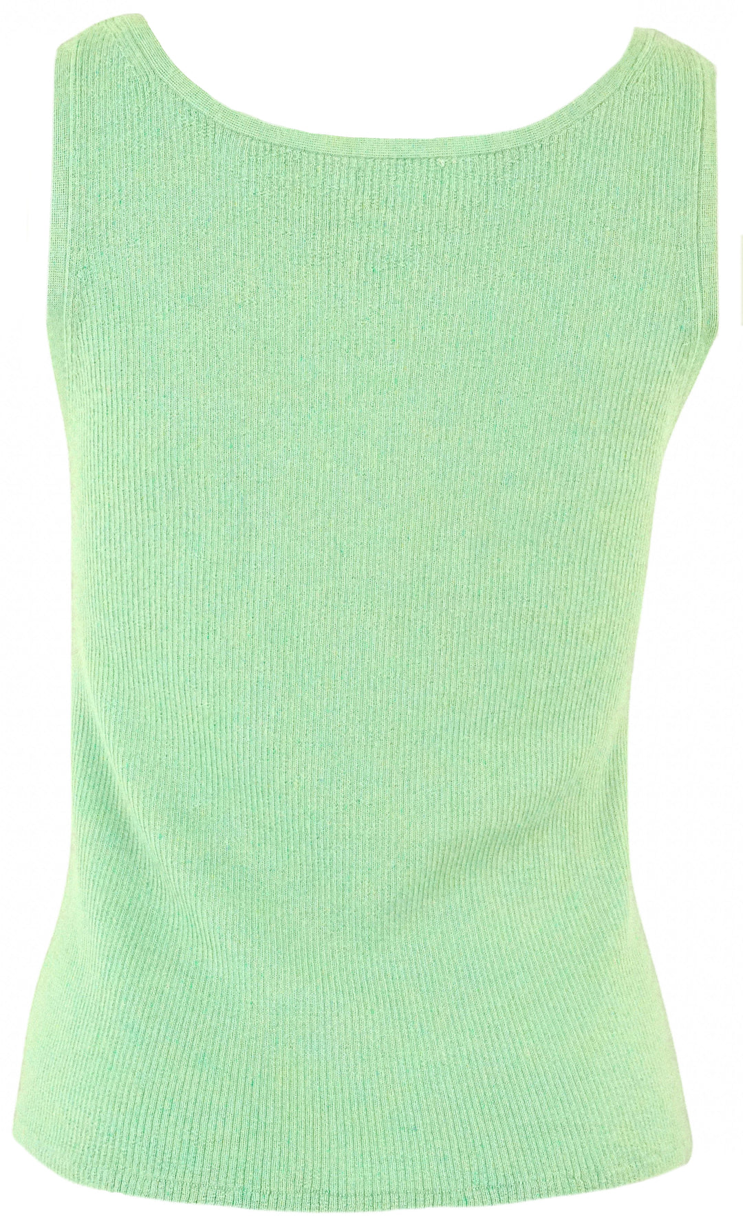 Sablyn Cashmere Ribbed Tank Top in Sage Green - Discounts on Sablyn at UAL