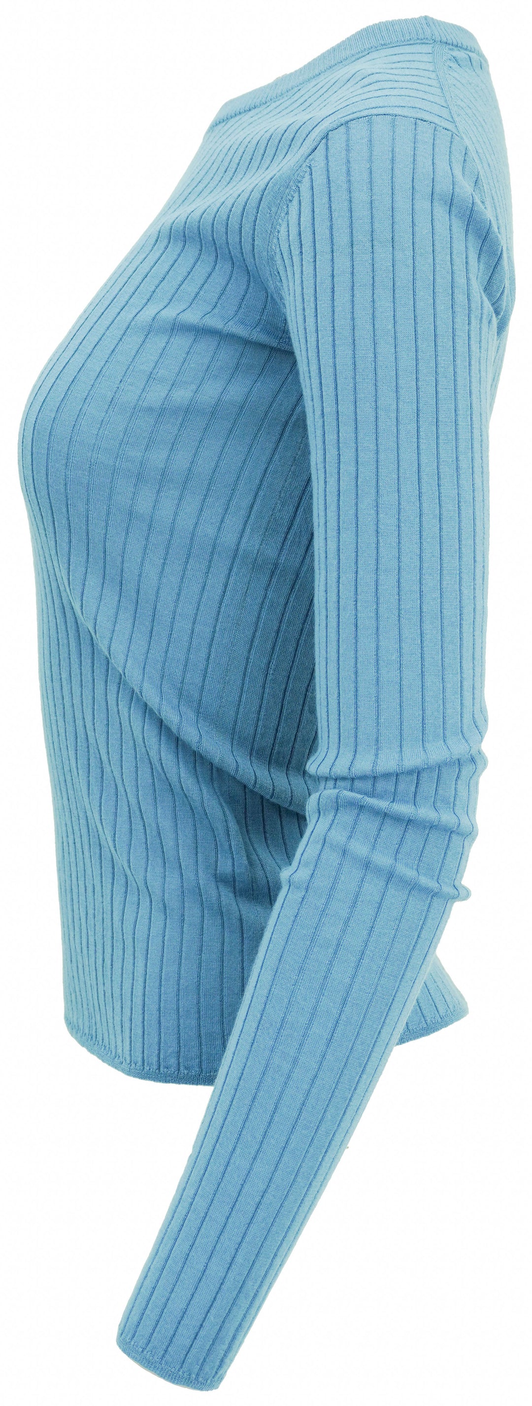 A.L.C. Kyle Ribbed Merino Top in Blue