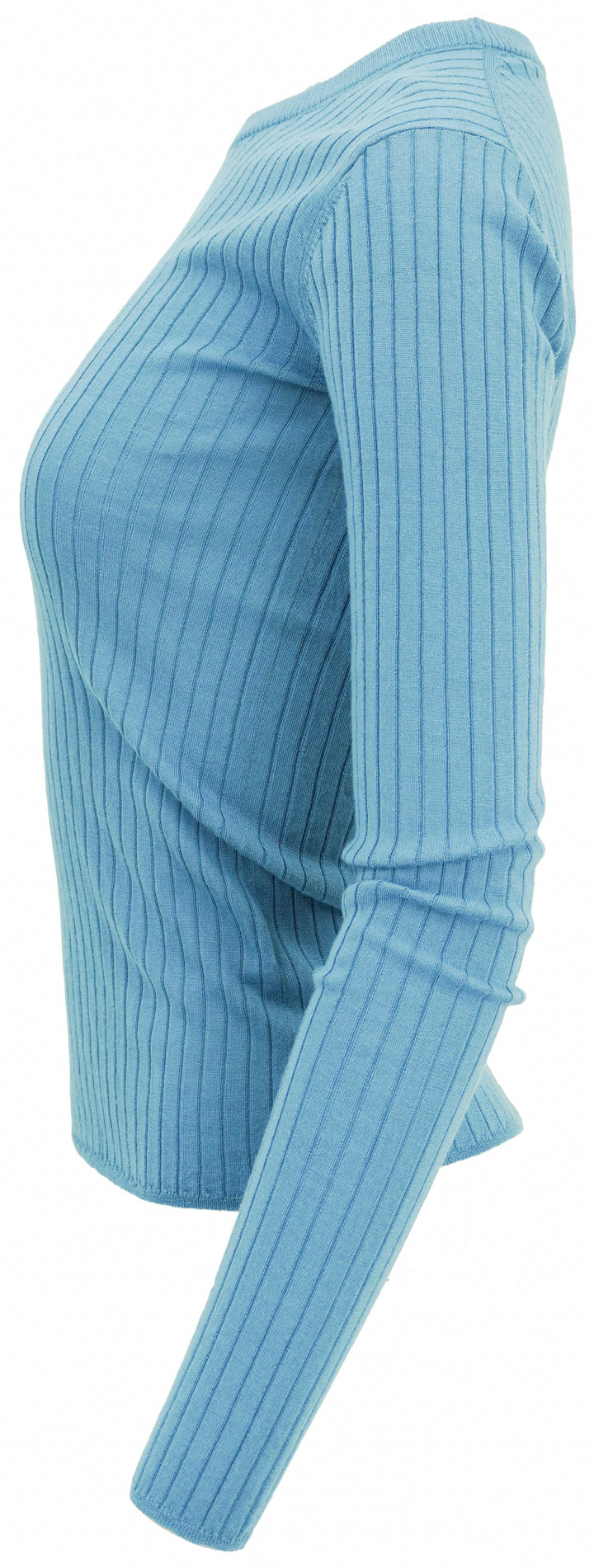 A.L.C. Kyle Ribbed Merino Top in Blue
