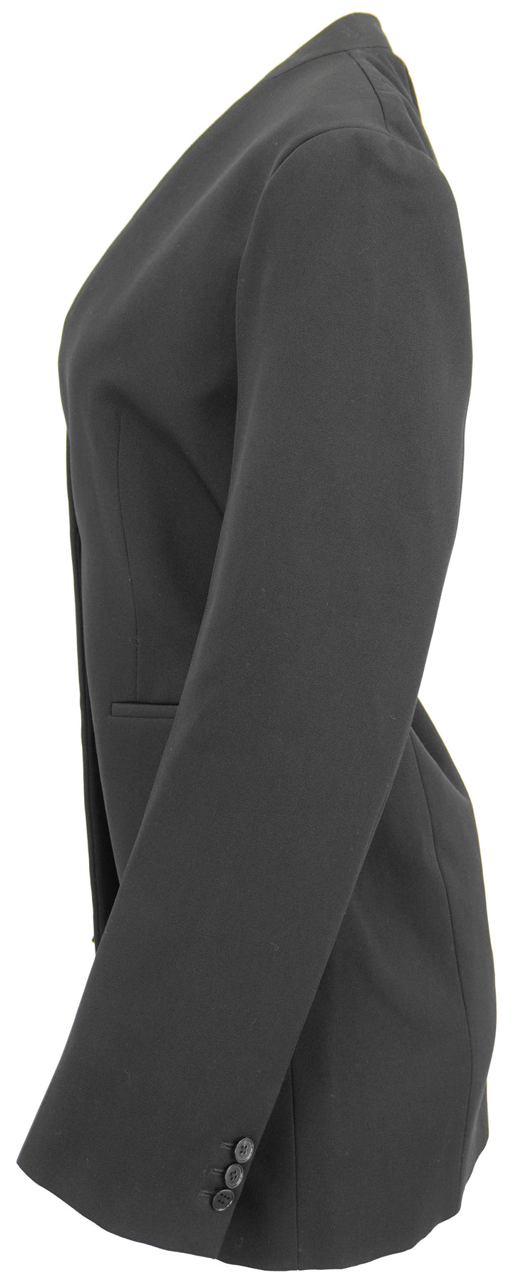 Jil Sander Compact Wool Tailored Jacket in Black