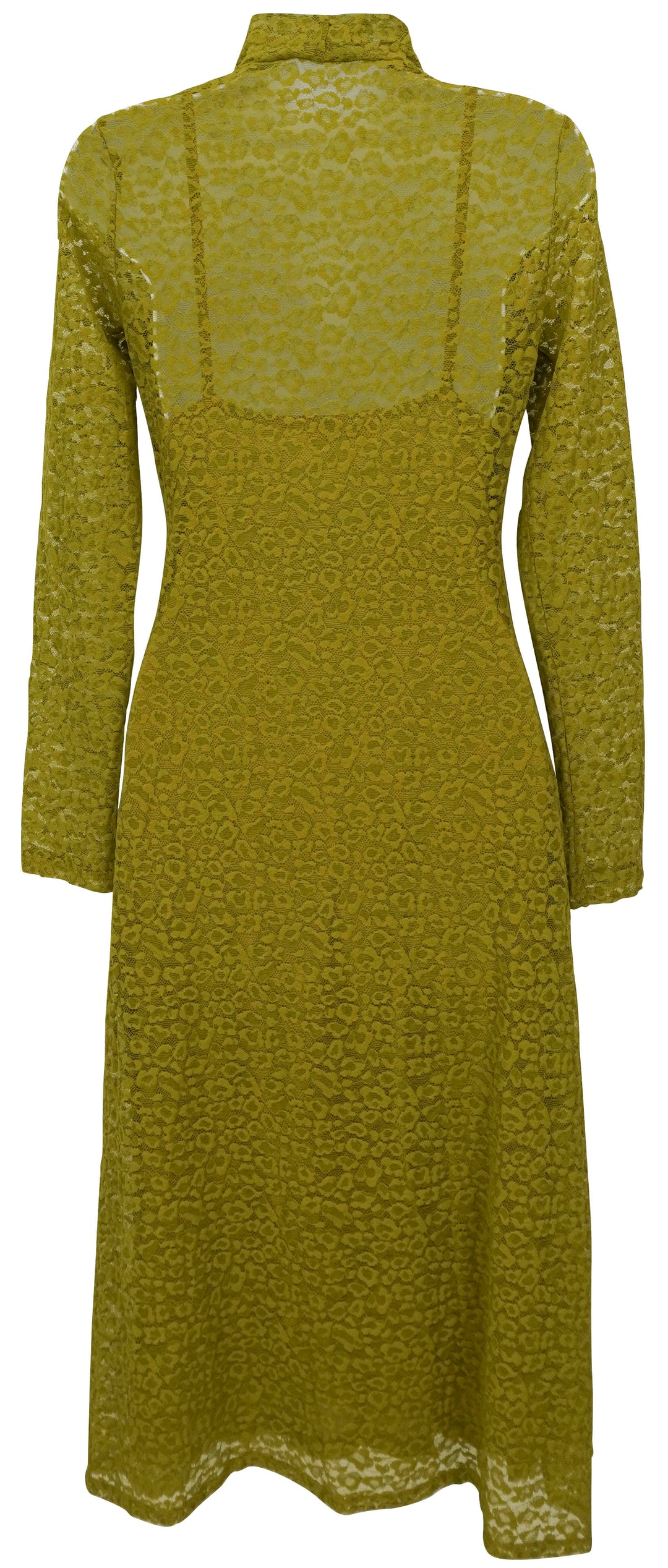 Ulla Johnson Talia Leopard Lace Dress in Olive