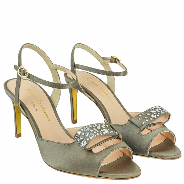 Rupert Sanderson Embellished Heels in Taupe - Discounts on Rupert Sanderson at UAL