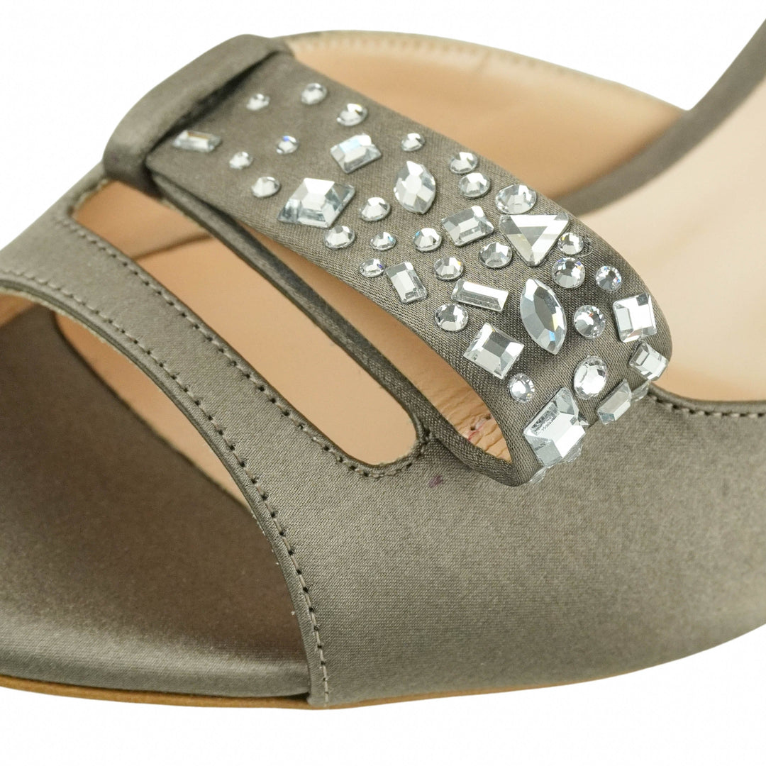 Rupert Sanderson Embellished Heels in Taupe - Discounts on Rupert Sanderson at UAL