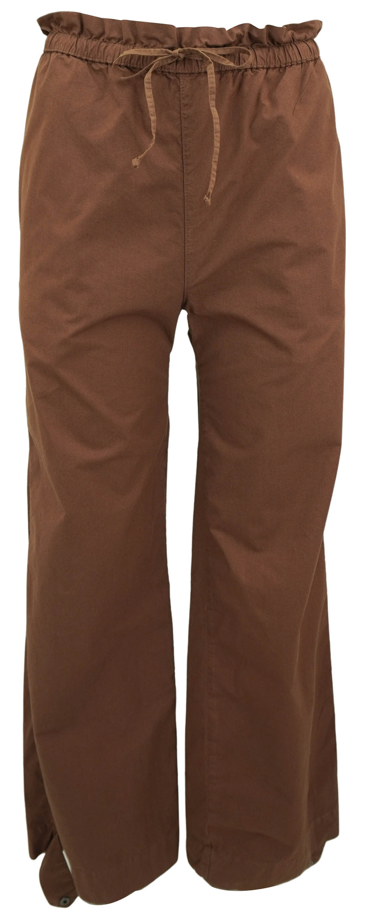 NSF Paperbag Waist Cotton Pants in Brindle - Discounts on NSF at UAL