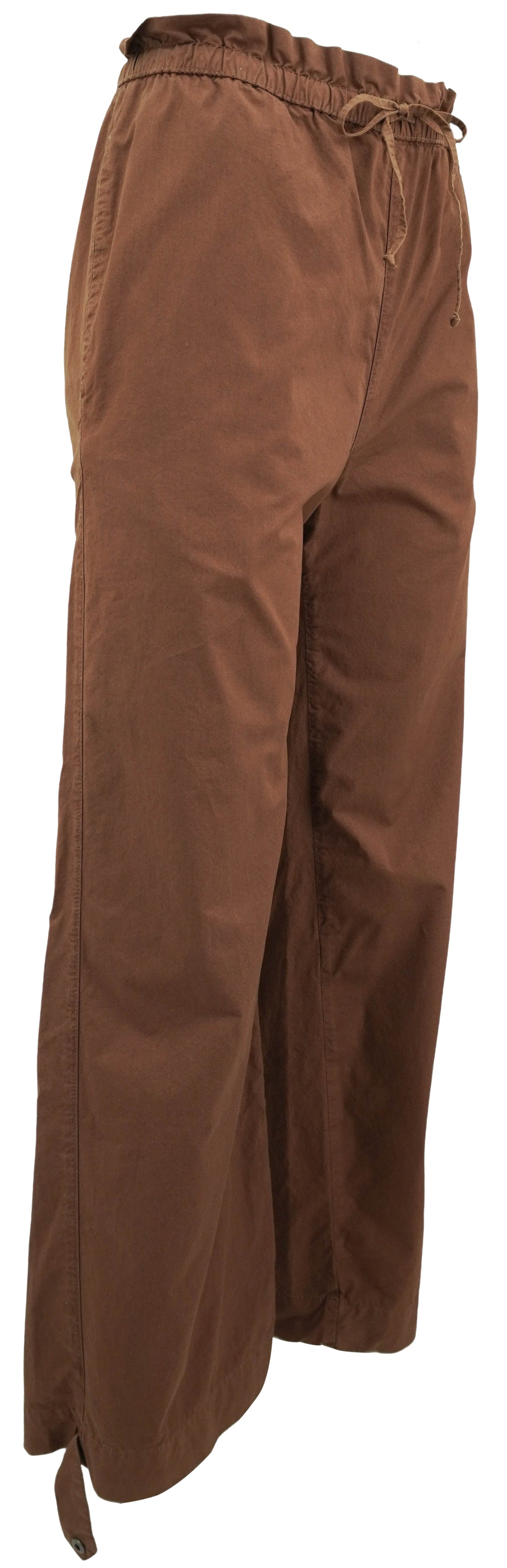 NSF Paperbag Waist Cotton Pants in Brindle - Discounts on NSF at UAL