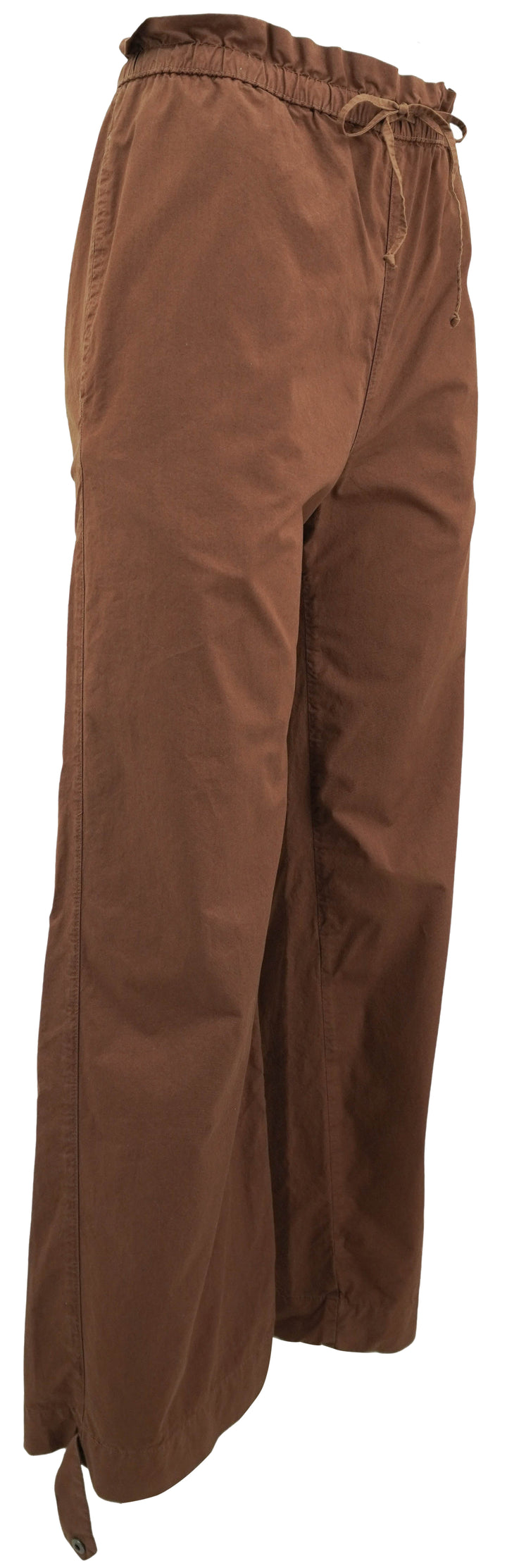 NSF Paperbag Waist Cotton Pants in Brindle - Discounts on NSF at UAL