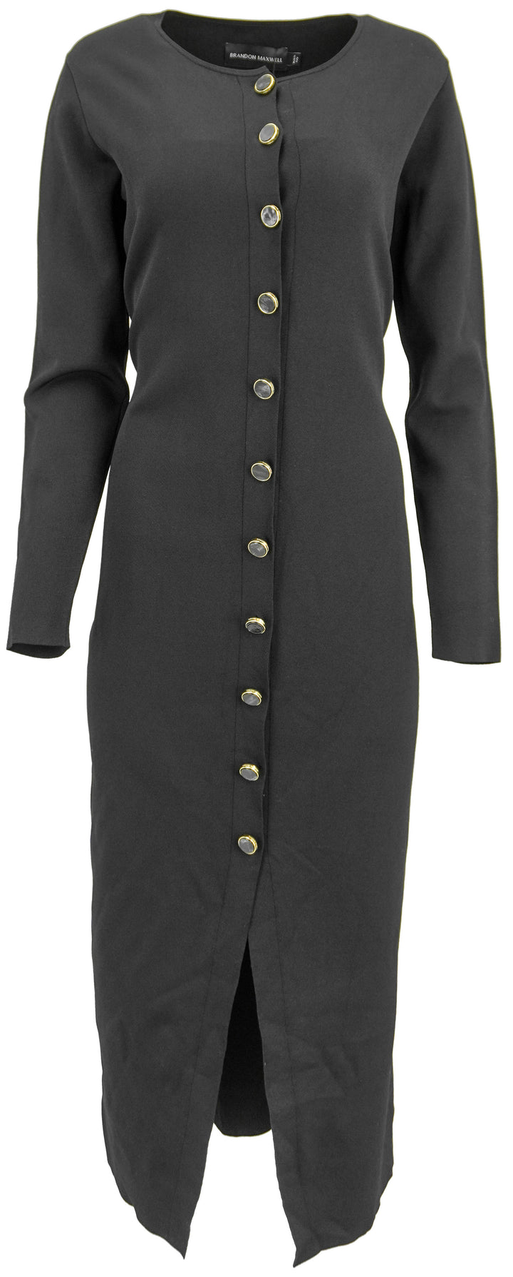 Brandon Maxwell Emm Knit Dress in Black