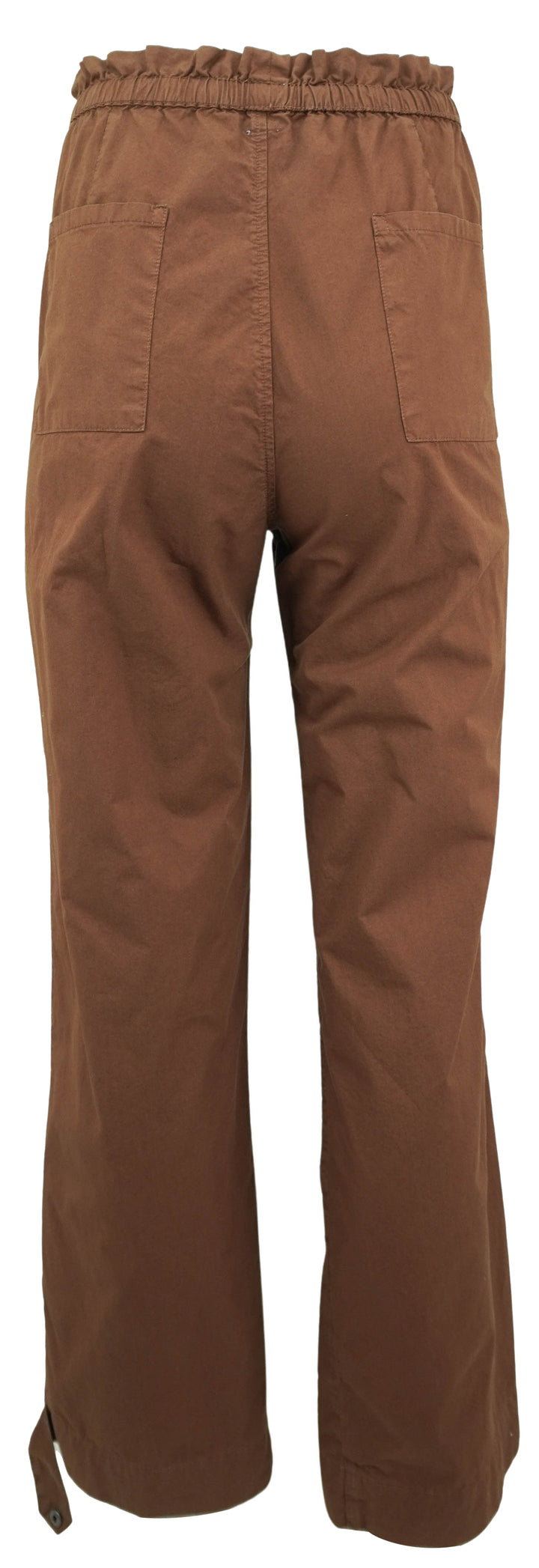 NSF Paperbag Waist Cotton Pants in Brindle - Discounts on NSF at UAL