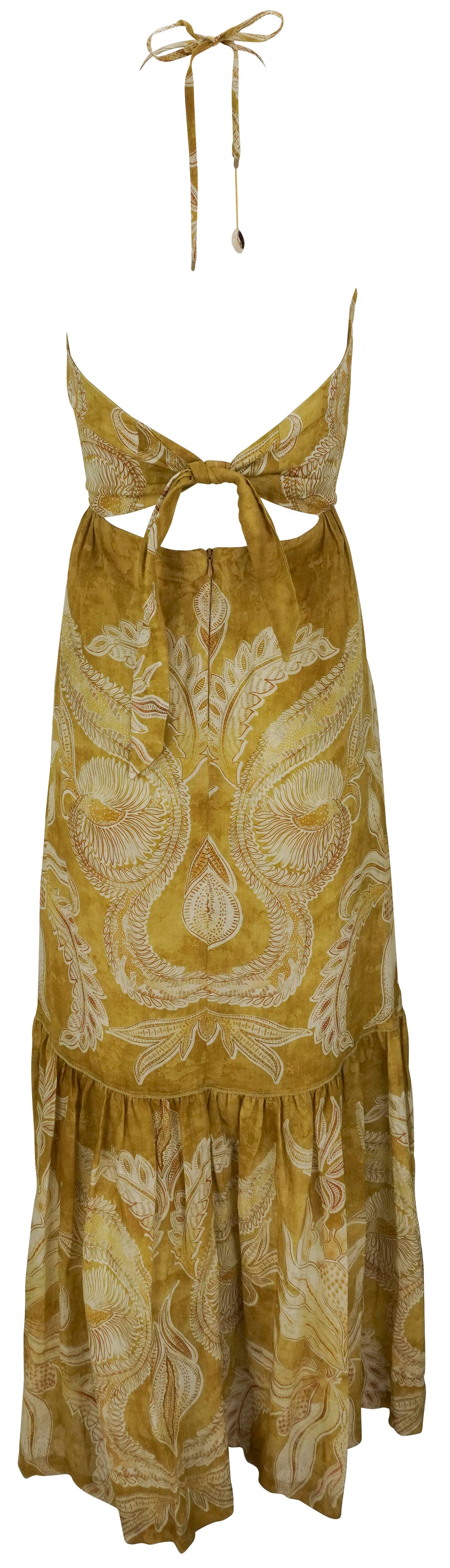 Beatriz Camacho Soho Dress in Mustard Marmol