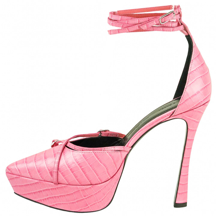 Arielle Baron Amrita Platform Pumps in Pink - Discounts on Ariella Baron at UAL