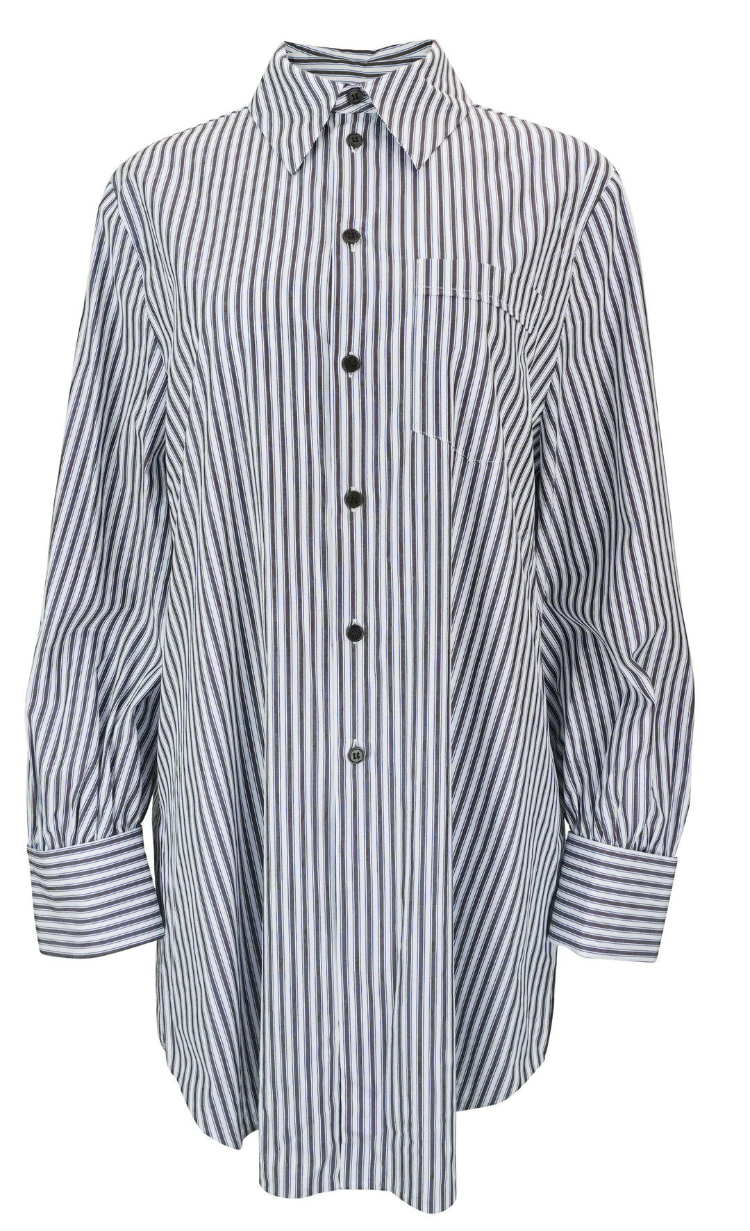 Dice Kayek Button Down Shirt in Brown Stripe - Discounts on Dice Kayek at UAL