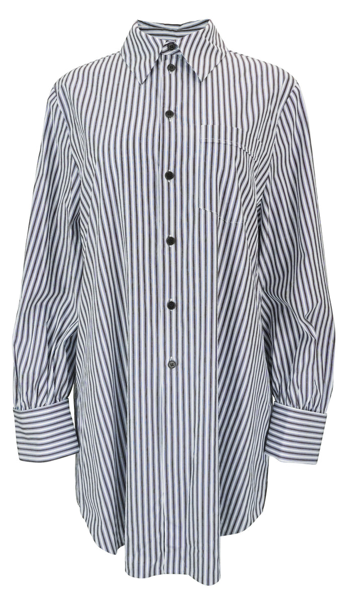 Dice Kayek Button Down Shirt in Brown Stripe - Discounts on Dice Kayek at UAL