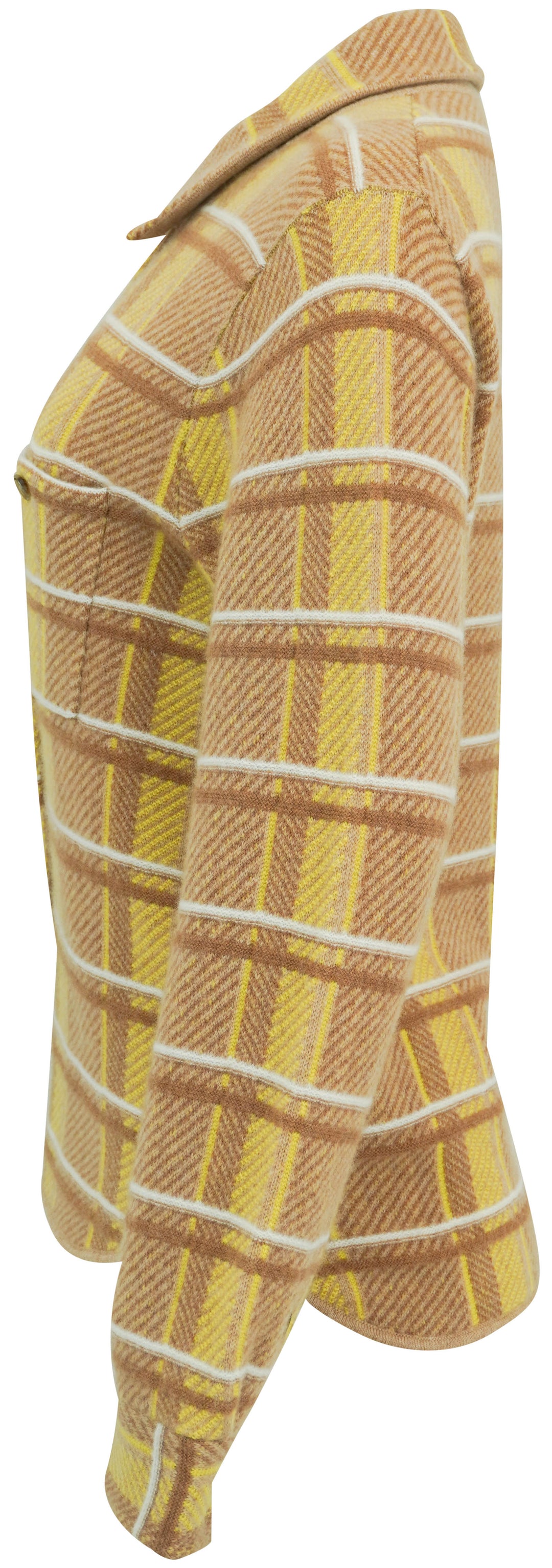 Guest in Residence Cashmere Overcoat in Brown Plaid