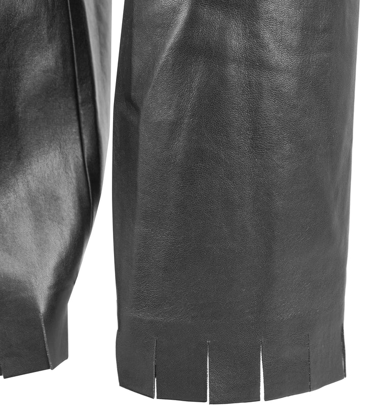 Nanushka Harlee Leather Pant in Black - Discounts on Nanushka at UAL