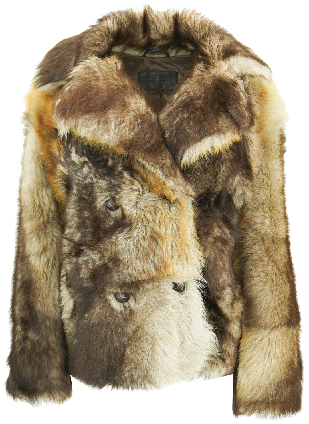 Nili Lotan Cleophee Coat in Shearling Brown