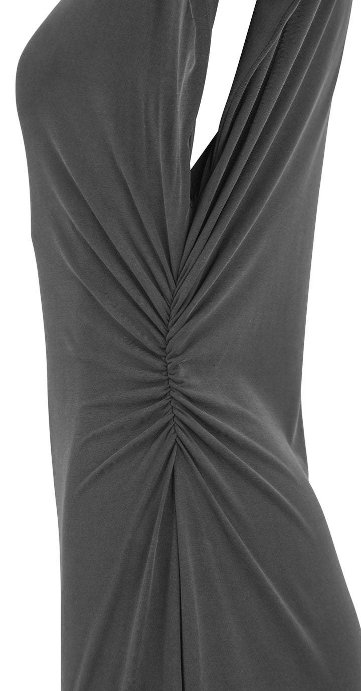 SABLYN Slouchy Mock Neck Midi Dress in Black - Discounts on Sablyn at UAL