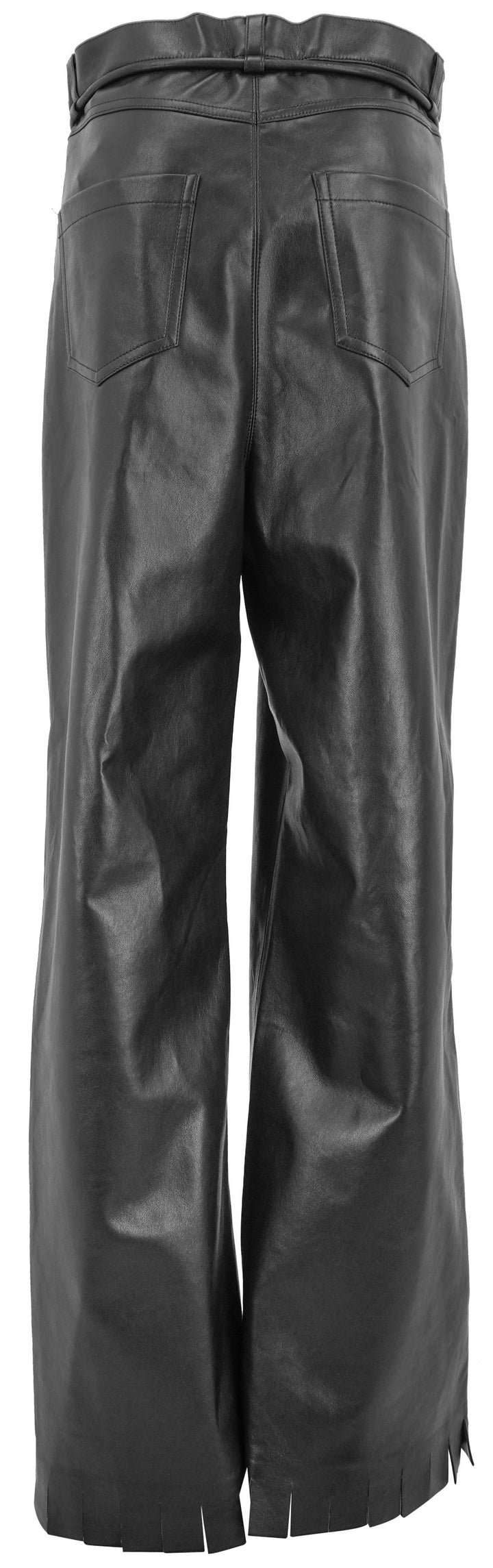 Nanushka Harlee Leather Pant in Black - Discounts on Nanushka at UAL