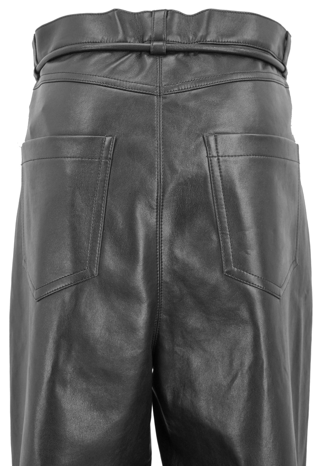 Nanushka Harlee Leather Pant in Black - Discounts on Nanushka at UAL