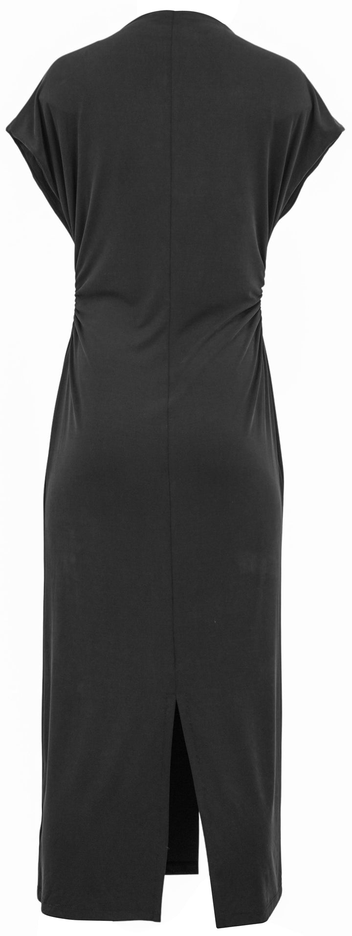 SABLYN Slouchy Mock Neck Midi Dress in Black - Discounts on Sablyn at UAL