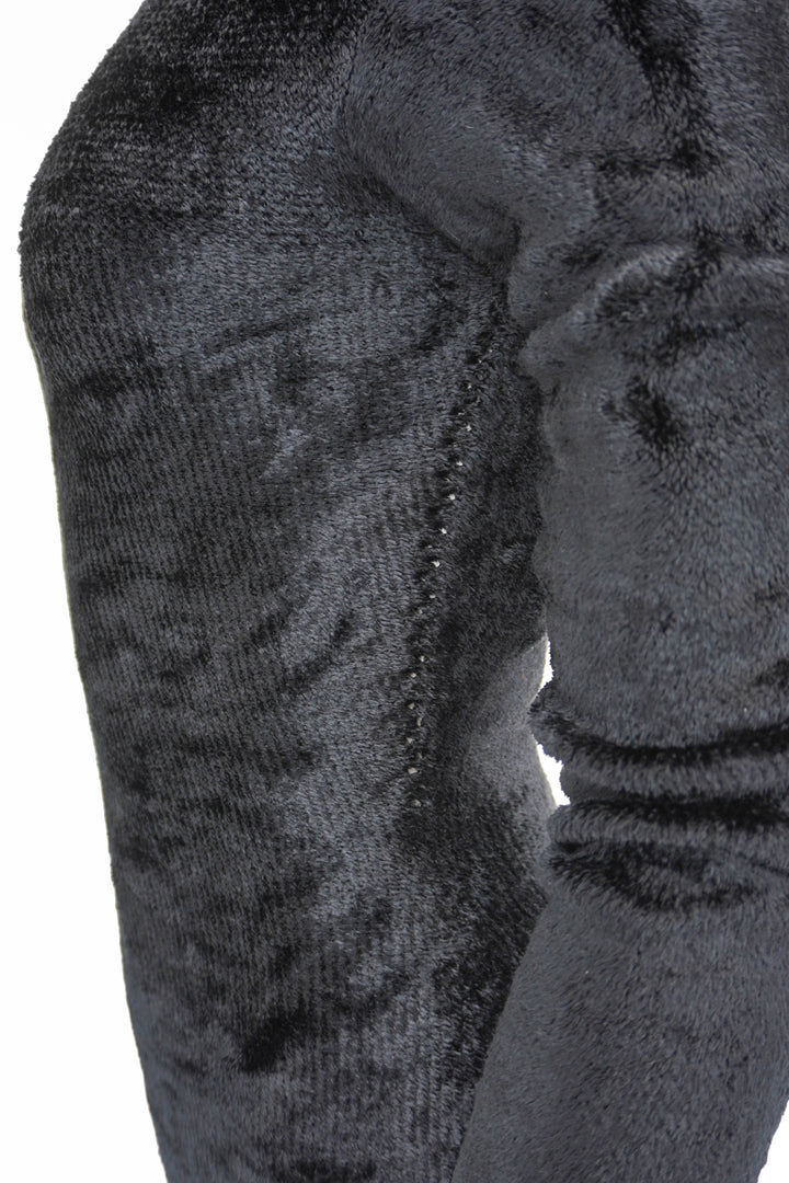 Alaïa Hooded Long Sleeve Top in Black Velvet