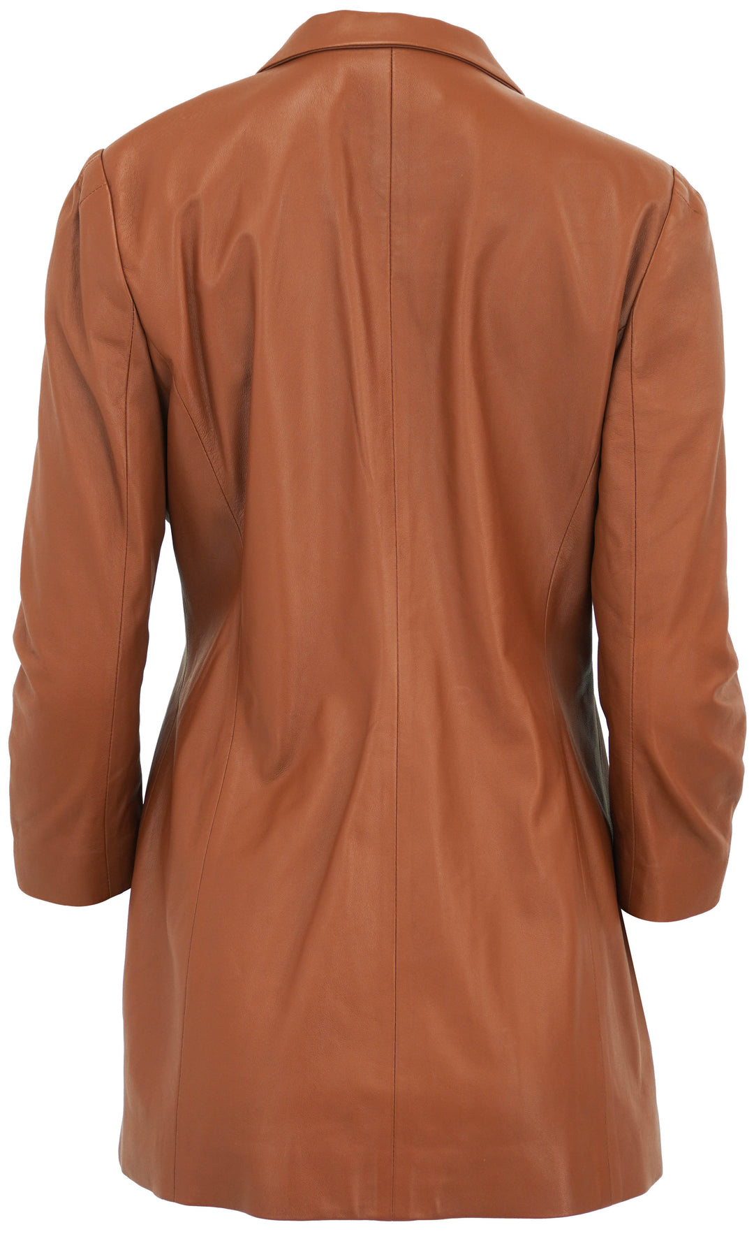 Zeynep Arcay Leather Blazer in Brown
