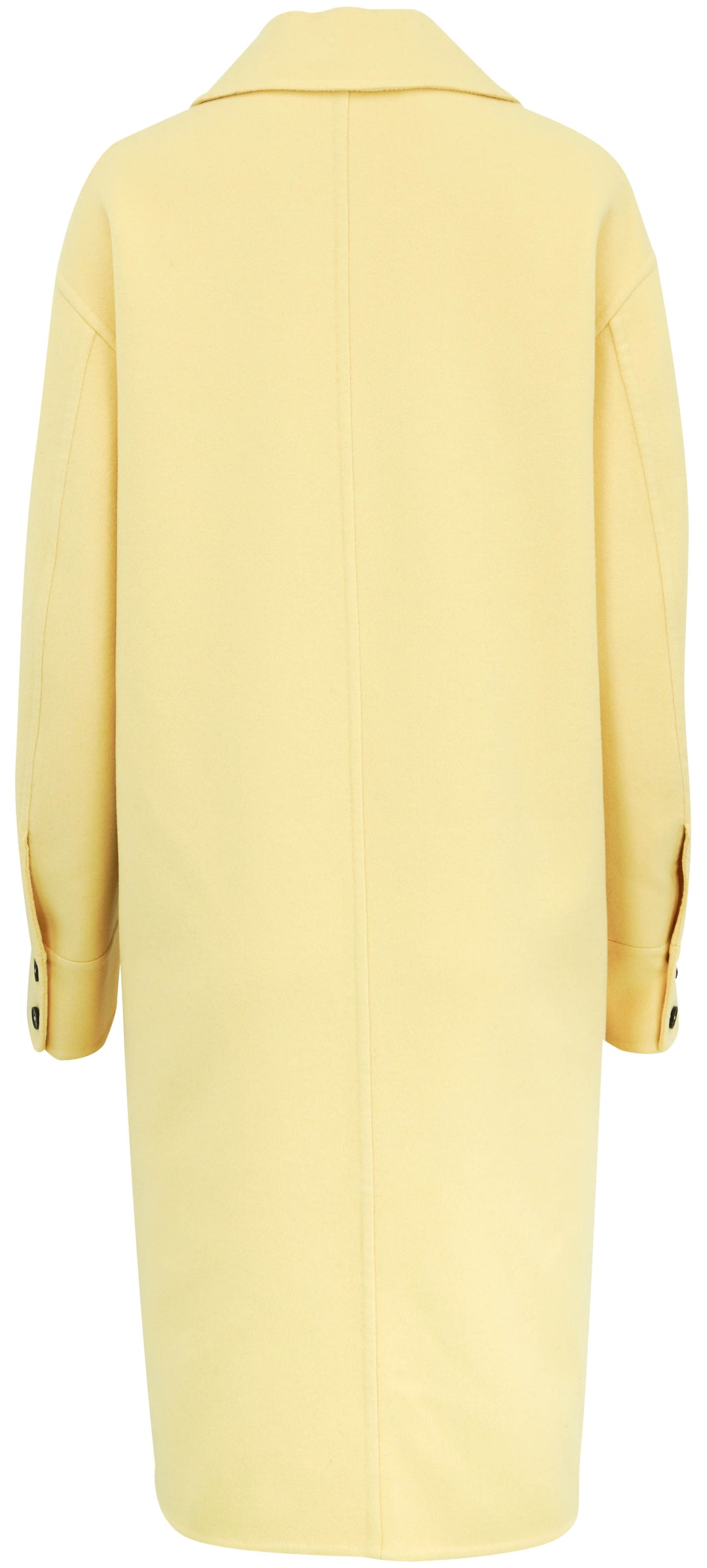 Jil Sander Single Breasted Virgin Wool Coat in Butter Yellow - Discounts on Jil Sander at UAL
