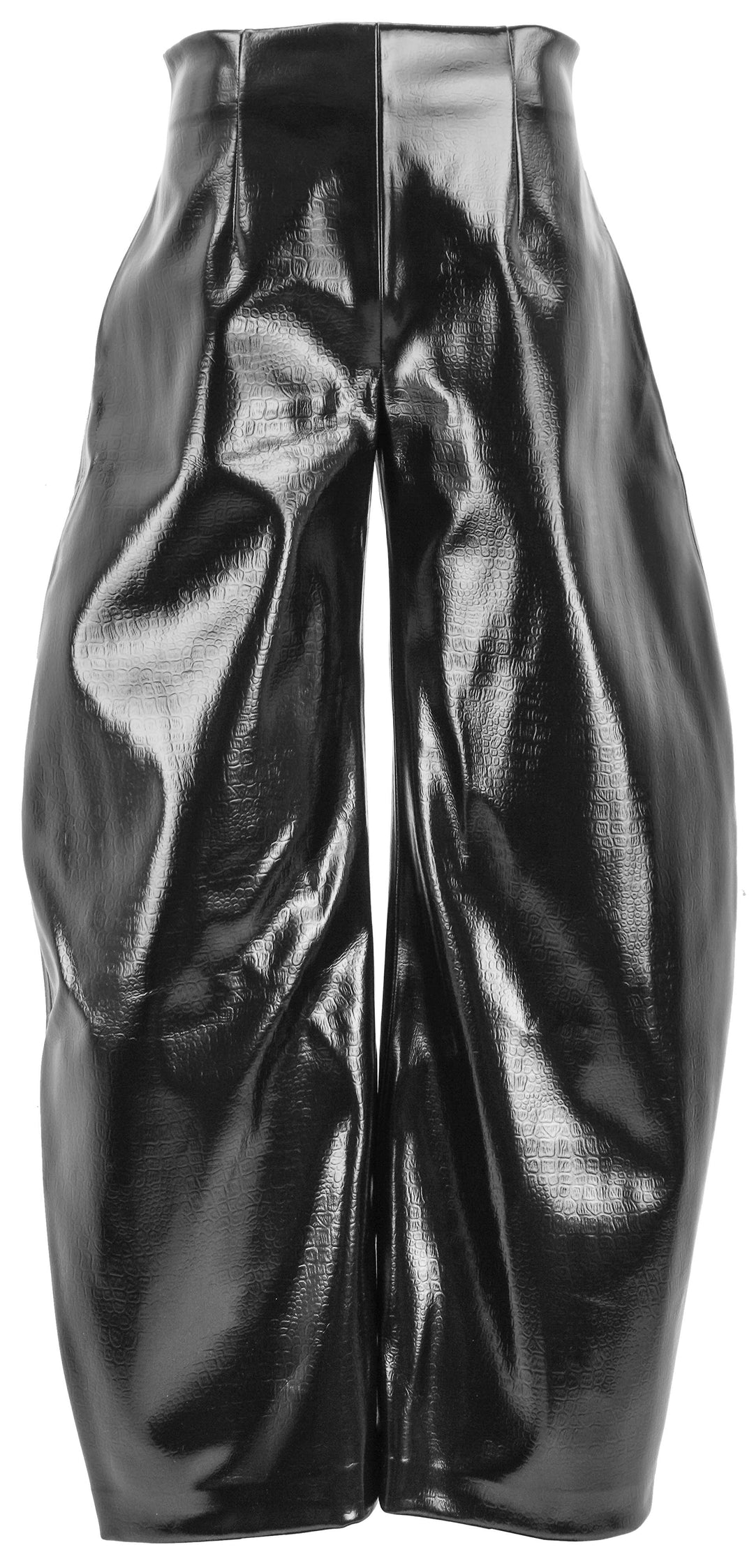 A.W.A.K.E. Mode Crocodile Rounded Trousers in Black - Discounts on A.W.A.K.E. MODE at UAL