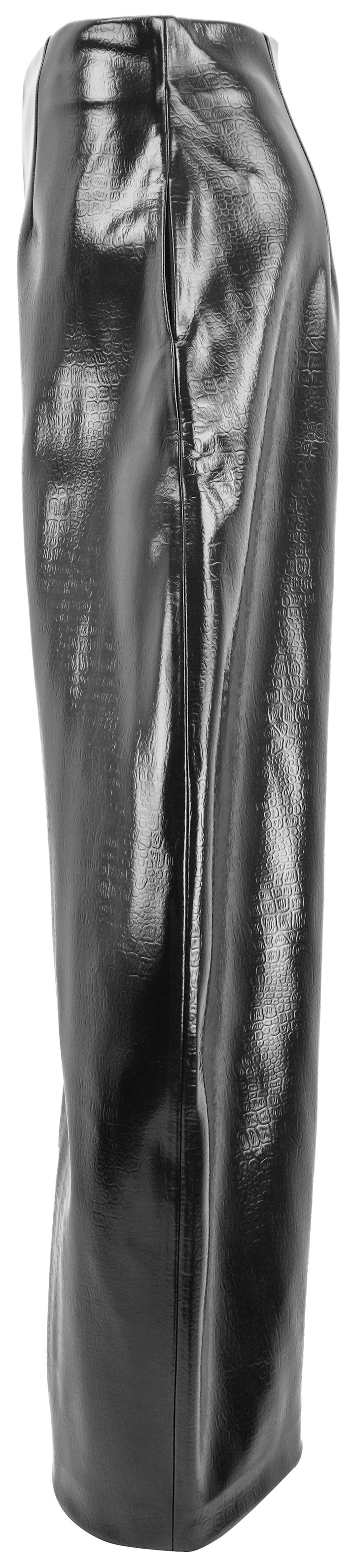 A.W.A.K.E. Mode Crocodile Rounded Trousers in Black - Discounts on A.W.A.K.E. MODE at UAL