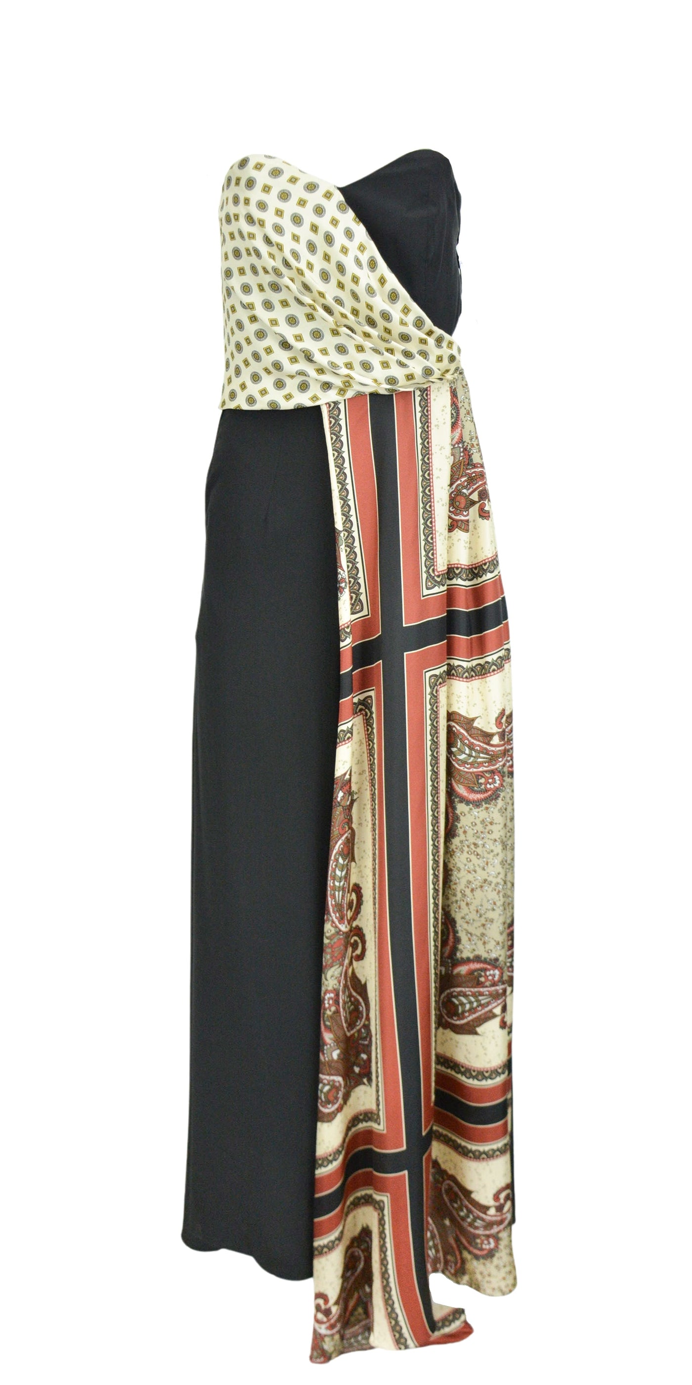 Rosie Assoulin Jumper Gown in Vintage Scarf Print - Discounts on Rosie Assoulin at UAL