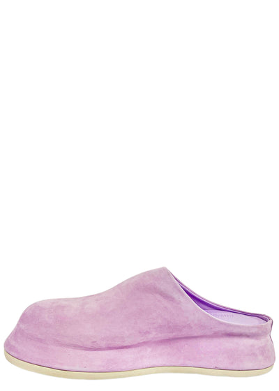 Jacquemus Briccola Leather Mules in Lilac