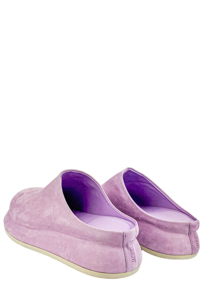 Jacquemus Briccola Leather Mules in Lilac