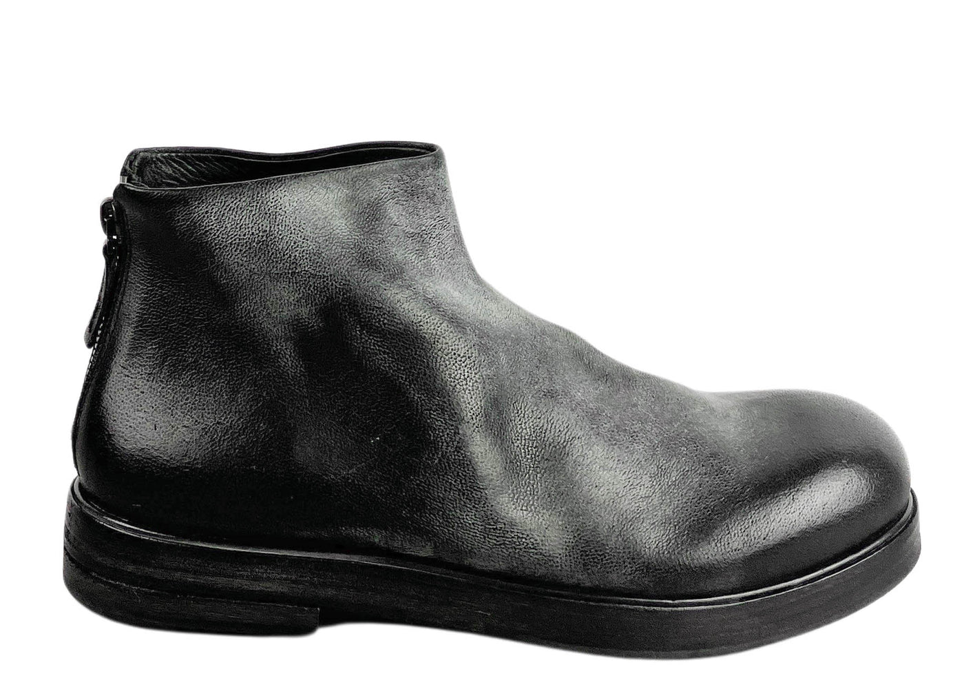 Marsell Round Toe Ankle Boots in Black - Discounts on Marsell at UAL
