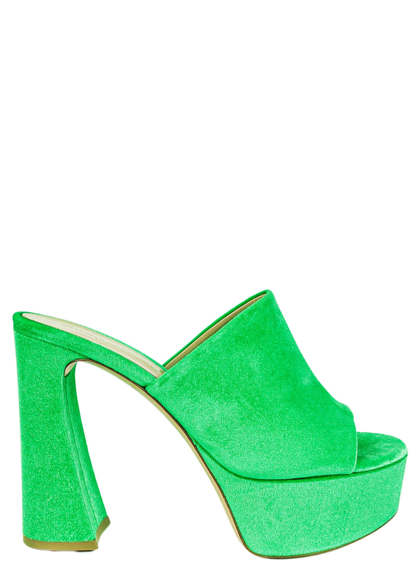 Gianvito Rossi Holly Mules in Chenille Green - Discounts on Gianvito Rossi at UAL