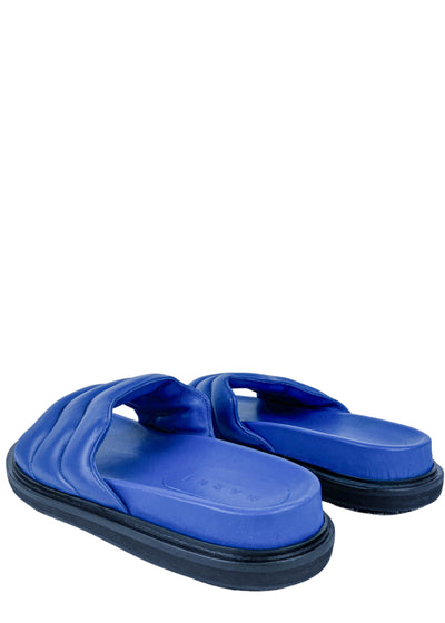 Marni Fussbett Sandals in Astral Blue - Discounts on Marni at UAL
