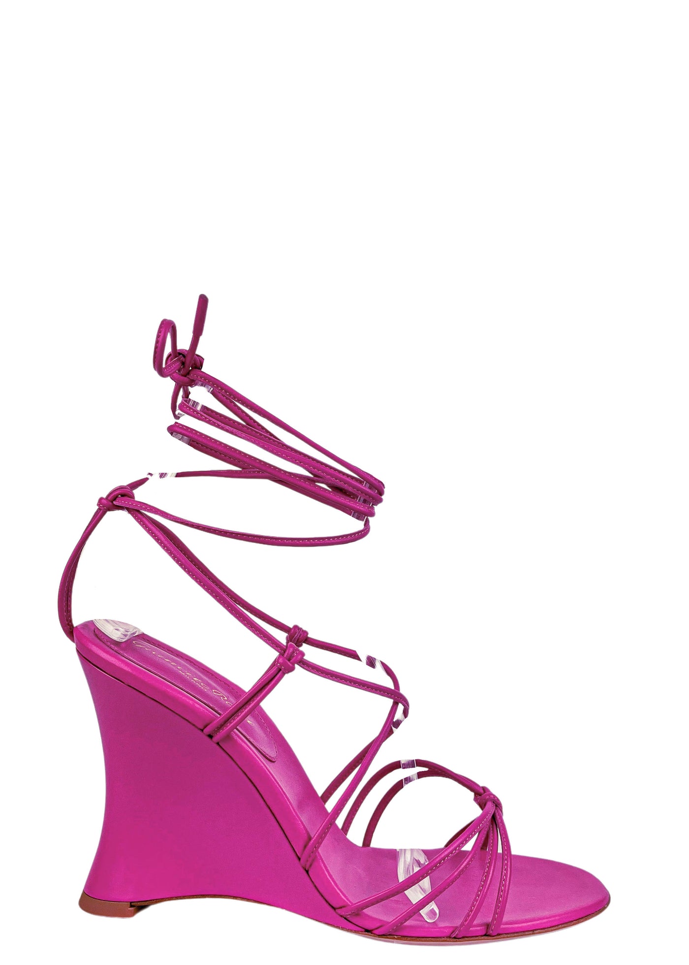 Gianvito Rossi Strappy Wedge Sandals in Bloom - Discounts on Gianvito Rossi at UAL