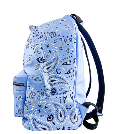 Amiri Carolina Blue Bandana Backpack - Discounts on Amiri at UAL