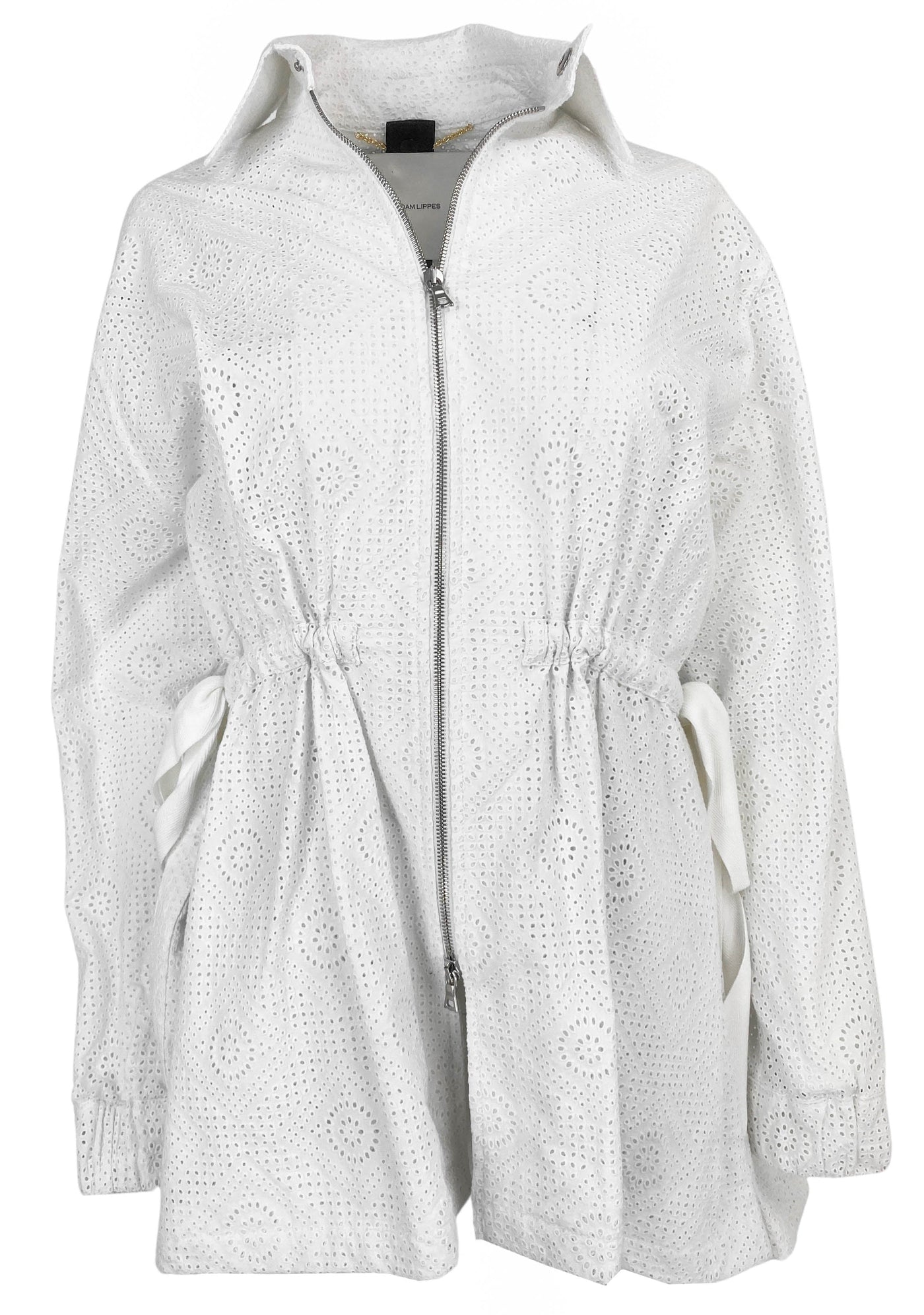 Adam Lippes Anorak Jacket in White Eyelet - Discounts on Adam Lippes at UAL