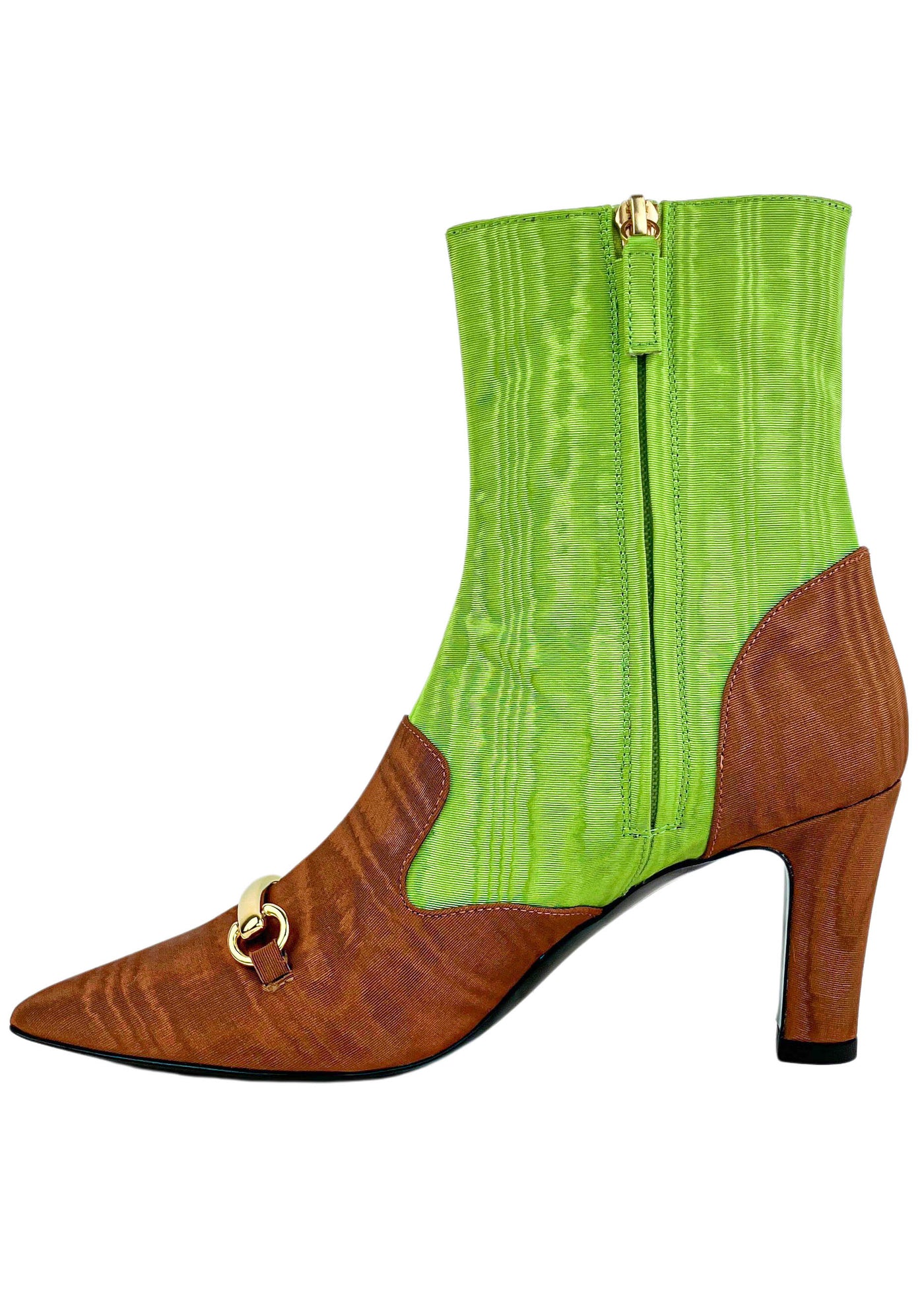 Suzanne Rae Blixen Lady Boot in Lime and Harvest Brown - Discounts on Suzanne Rae at UAL
