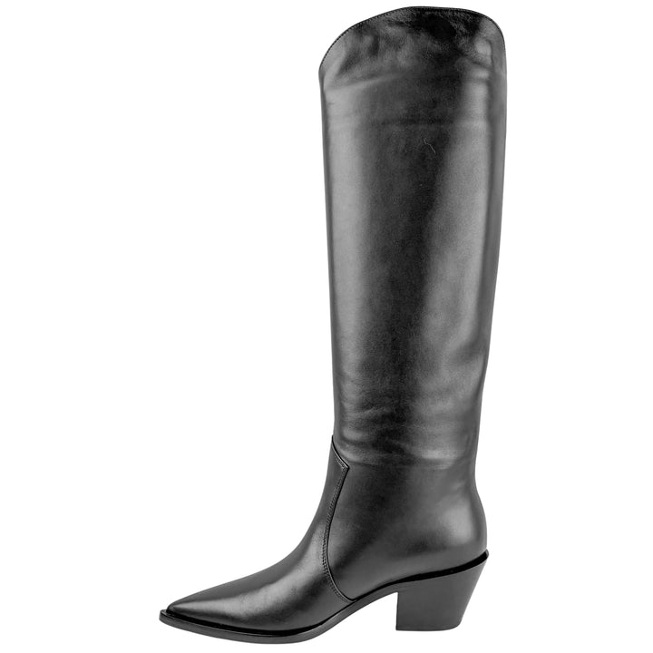 Gianvito Rossi Vitello Boots in Black - Discounts on Gianvito Rossi at UAL