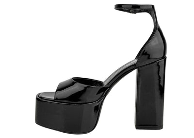 Paris Texas Tatiana Platform Sandals in Black Patent Leather - Discounts on Paris Texas at UAL