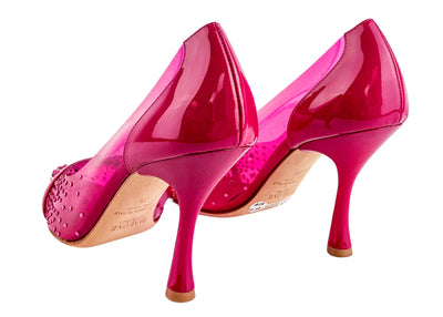 Malone Souliers Joan PVC Pointed Pumps in Pink - Discounts on Malone Souliers at UAL