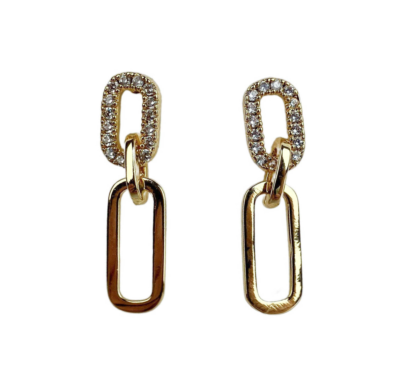 Shashi Justice Pave Earrings in Gold - Discounts on Shashi at UAL