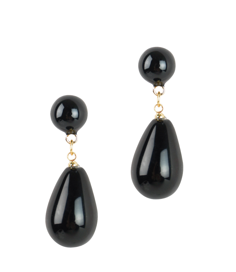 Shashi Drop Earrings in Black - Discounts on Shashi at UAL